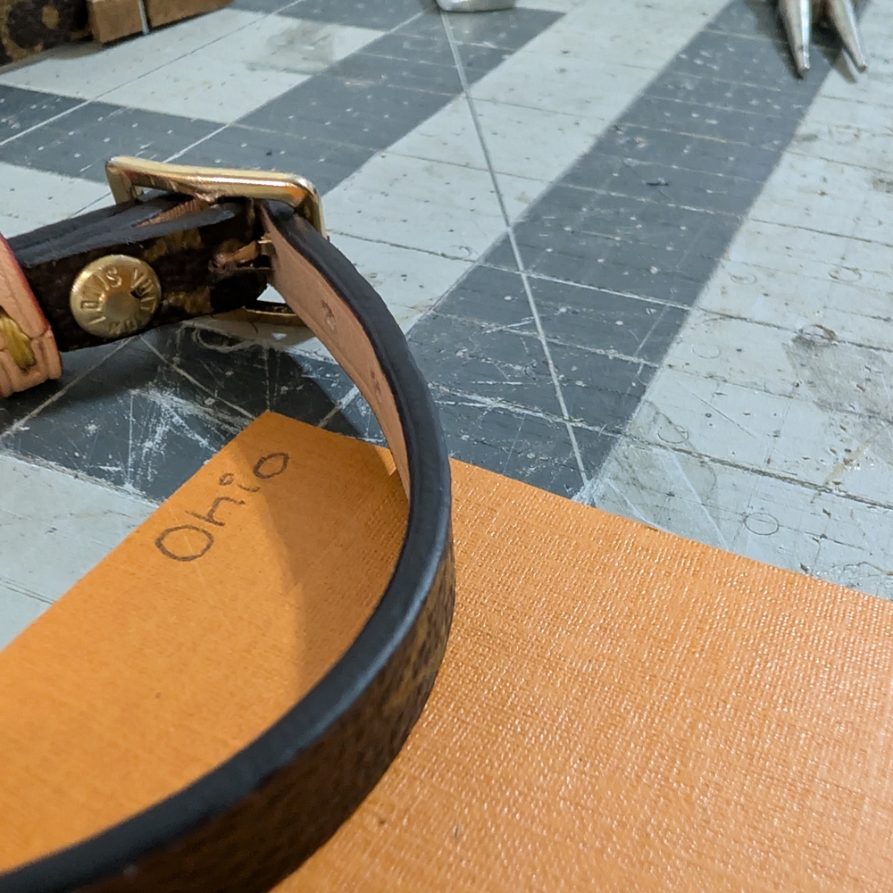 Upcycled Bracelet Made With Authentic Louis Vuitton Materials. - Picture 4 of 10